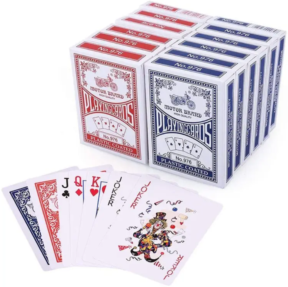 Standard Plastic Coated Playing Cards 52 Card Deck + 2 Jokers Play Standard Plastic Coated Playing Cards 52 Card Deck + 2 Jokers Play