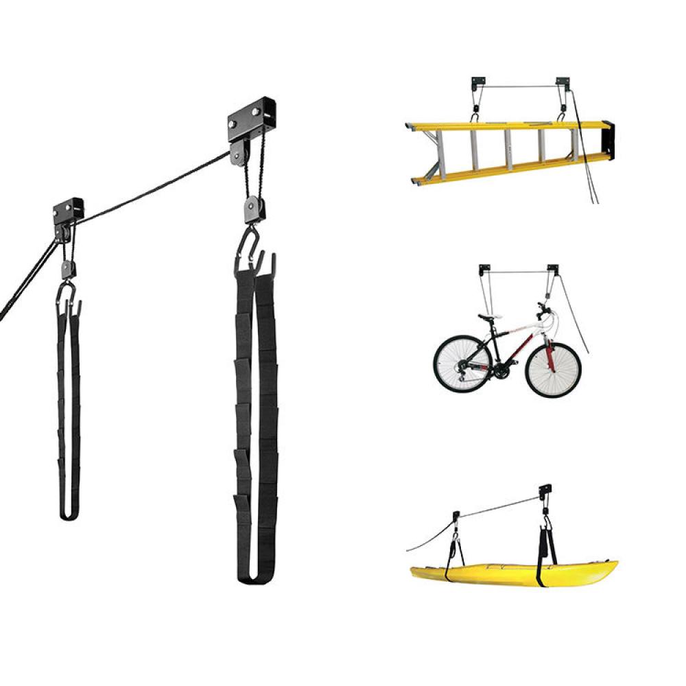 Kayak Ceiling Storage Bike Ceiling Mount, Kayak Stand or Kayak Hanging Hoist  Lifts, Kayak Garage Storage Premium Quality Pulley System for Canoe  Paddleboard Bike Ladder with Straps – Housefibre