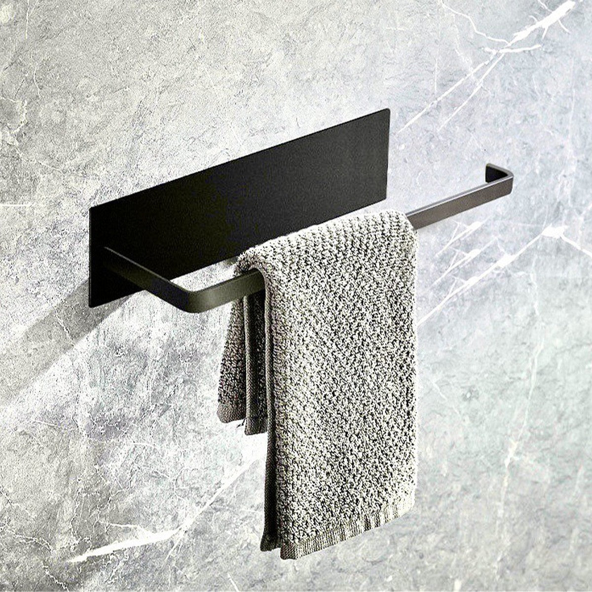 Stainless Steel Wall Mount Paper Towel Holder, No Drill Kitchen Towel Rack with Heavy Duty 3M Adhesive Tape