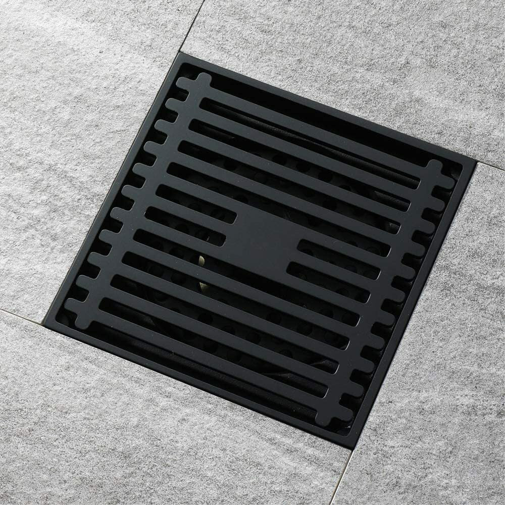 AU  Deodorant Floor Drain Grate Shower Square Bathroom Waste Drain Quality Brass