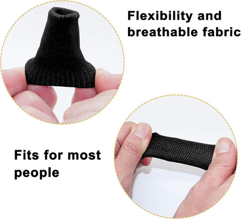 10 Finger Sleeve Protectors and Thumb Support Braces, Elastic and Breathable Sports Protection  Daily Hand Care, Comfortable Fit and Non Stuffy