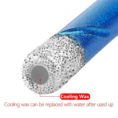 6 8 10mm Diamond Dry Drill-Bit Holesaw Porcelain Granite Tile Ceramics Marble, High Hardness Fast Drilling Tool for Construction and Home Use