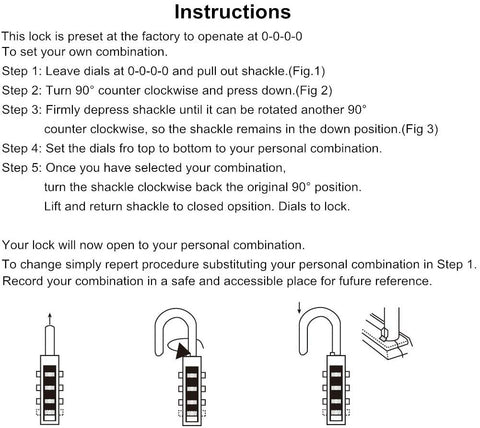 Combination-Lock 4 Digit Outdoor Waterproof Padlock, Heavy Duty Security Lock for Gate, Locker, Hasp, Fence, Shed, Garage and Outdoor Use