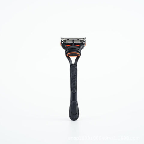 Men's Hybrid 4-Blade Safety Razor Set (Includes 1 Handle + 4 Cartridges)