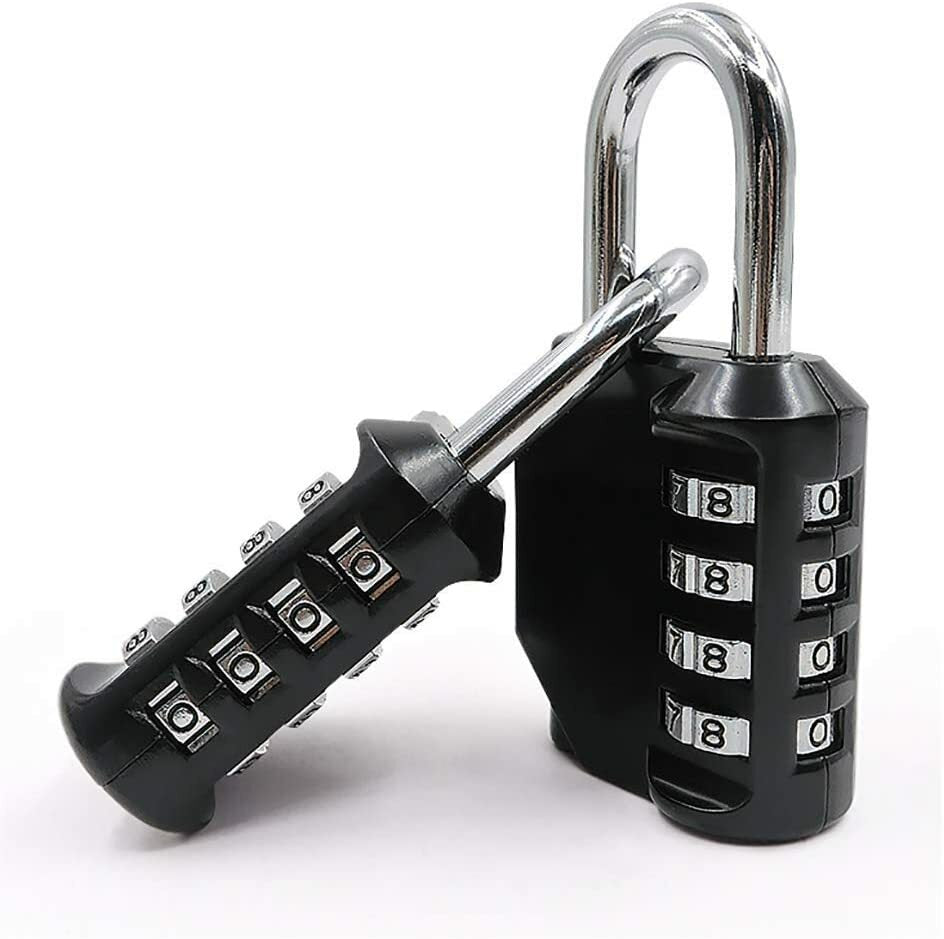 Combination-Lock 4 Digit Outdoor Waterproof Padlock, Heavy Duty Security Lock for Gate, Locker, Hasp, Fence, Shed, Garage and Outdoor Use