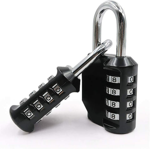 Combination-Lock 4 Digit Outdoor Waterproof Padlock, Heavy Duty Security Lock for Gate, Locker, Hasp, Fence, Shed, Garage and Outdoor Use