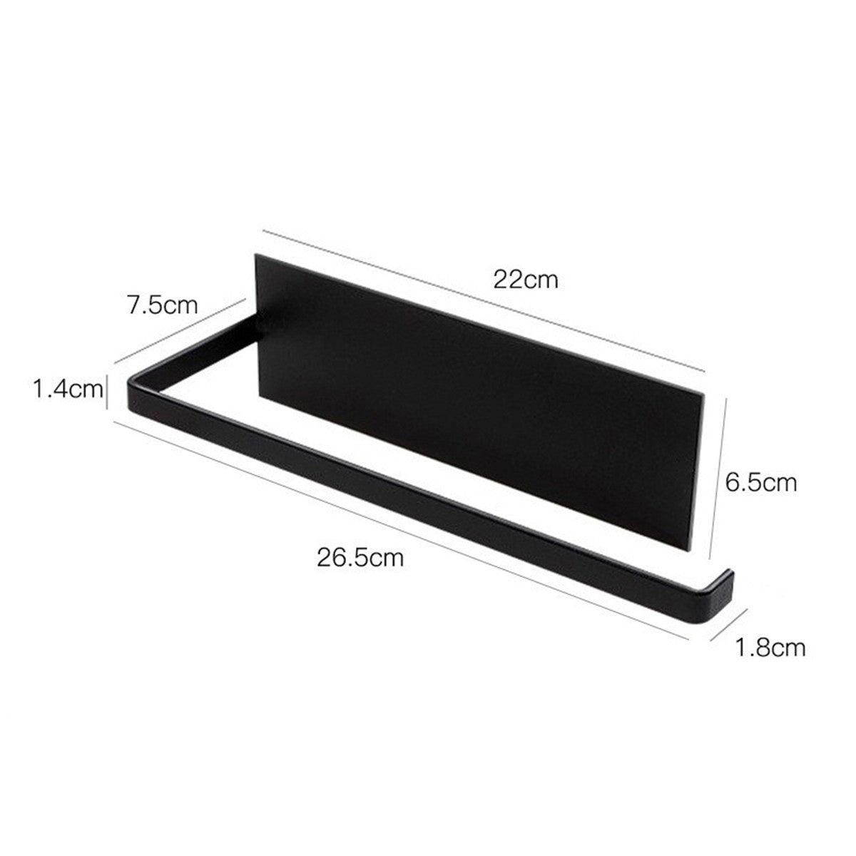 Stainless Steel Wall Mount Paper Towel Holder, No Drill Kitchen Towel Rack with Heavy Duty 3M Adhesive Tape