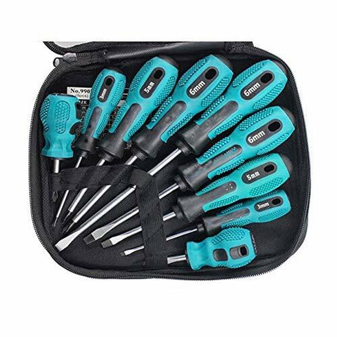 9-Piece Magnetic Screwdriver Set, Hardened Screwdriver Bits, Anti-Slip Repair Tool Kit for Home Appliance Maintenance  DIY Projects