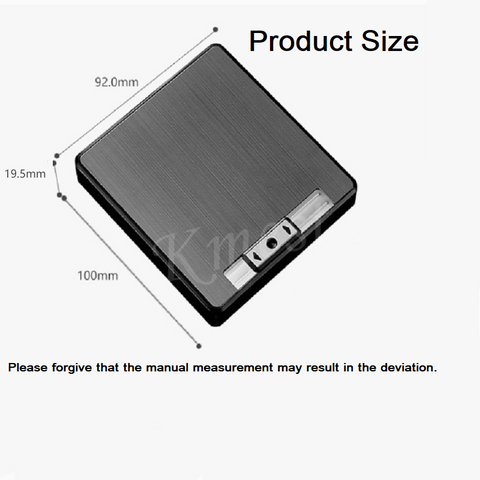 Automatic Rechargeable Electric Lighter, USB Charging Cigarette Case, Portable Dampproof Cigarette Storage Box, Multifunctional 2-in-1 Cigarette Holder Lighter, Ideal Gift for Men