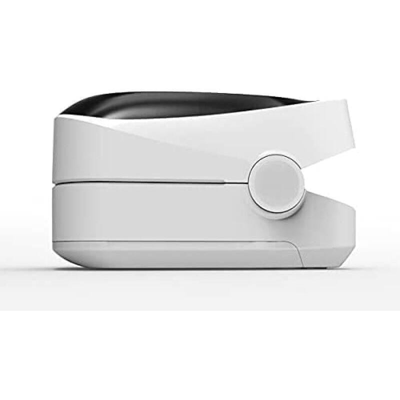 White OLED Fingertip Pulse Oximeter, Portable Digital SpO2 & Heart Rate Monitor for Home Daily Health Tracking