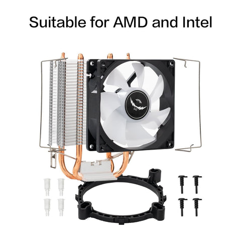 CPU Cooler Cooling Fan 3PIN Ventilador Silent for Case Fan Multicolor Adjustable