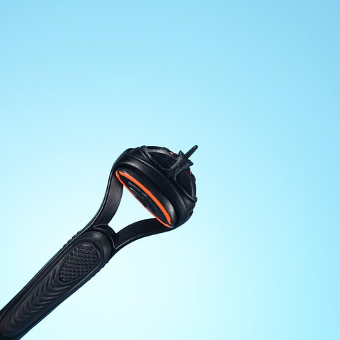 Men's Hybrid 4-Blade Safety Razor Set (Includes 1 Handle + 4 Cartridges)