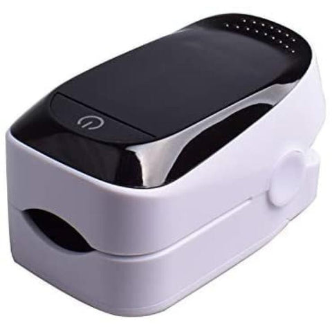 White OLED Fingertip Pulse Oximeter, Portable Digital SpO2 & Heart Rate Monitor for Home Daily Health Tracking