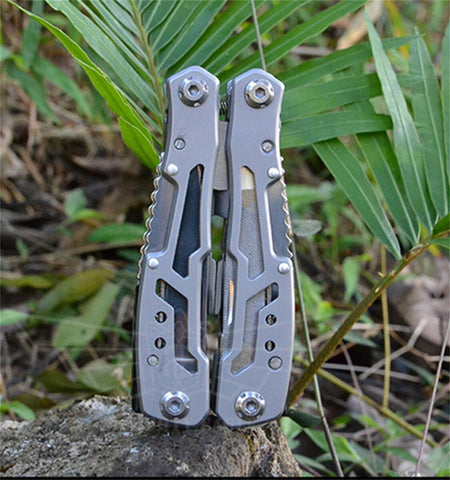 14-In-1 Multitool with Safety Locking, Stainless Steel Pliers, Folding Knife Kit