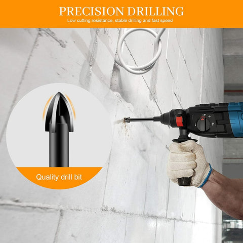5 6 8 10 12mm Multi-Material Tile Drill Bits for Ceramic Porcelain Granite Marbl