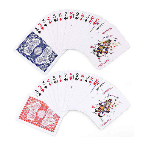 Standard Plastic Coated Playing Cards 52 Card Deck + 2 Jokers Play Loads of Games Poker, Black Jack Etc Hours of Fun, Casino Grade Playing Cards