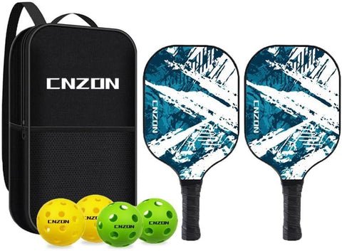 Pickleball Paddles Pickle Ball, USAPA Approved Fiberglass Surface Pickleball Set with Pickleball Rackets, 4 Pickleball Balls and Pickleball Bag