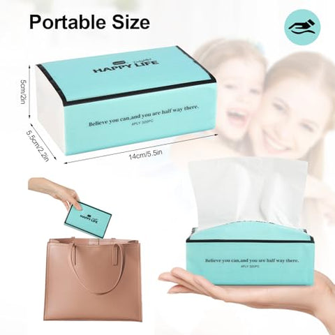 24 Packs 7680 Sheets Soft Facial Tissues 4 Ply 320 Sheets Per Pack Facial Tissues Disposable Household Facial Tissues Fit for Home,Office,Car,Handbag