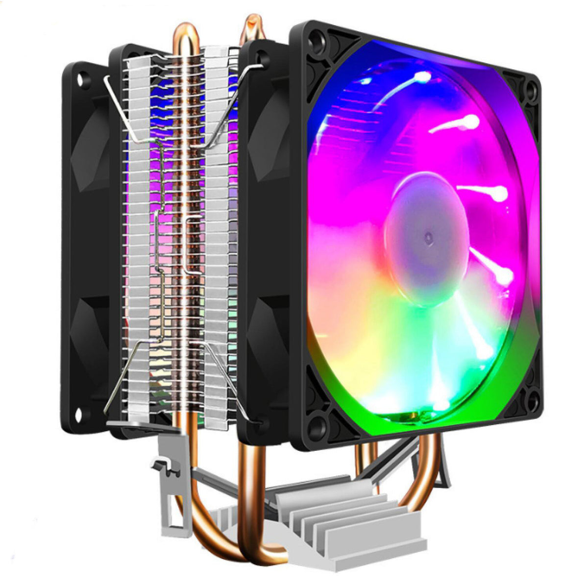 CPU Cooler Cooling Fan 3PIN Ventilador Silent for Case Fan Multicolor Adjustable