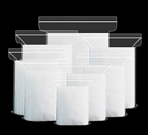 Reusable Daily Use PE Storage Bags, Waterproof Clear Sealed Ziplock Plastic Bags for Kitchen Organization, Travel Toiletries & Small Items