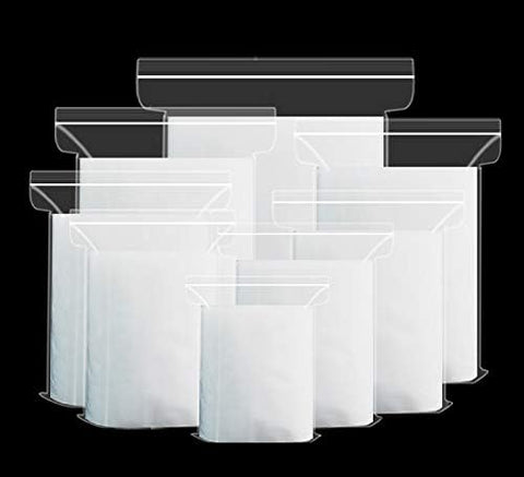 Reusable Daily Use PE Storage Bags, Waterproof Clear Sealed Ziplock Plastic Bags for Kitchen Organization, Travel Toiletries & Small Items