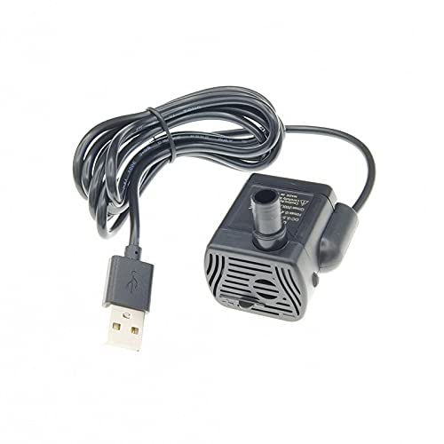 Petific USB Mini Submersible Water Pump Ultra Quiet DC 3.5V-9V 3W Waterproof Portable Small Water Pump for Aquarium Fish Tank