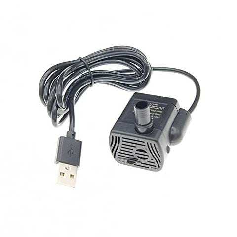 Petific USB Mini Submersible Water Pump Ultra Quiet DC 3.5V-9V 3W Waterproof Portable Small Water Pump for Aquarium Fish Tank