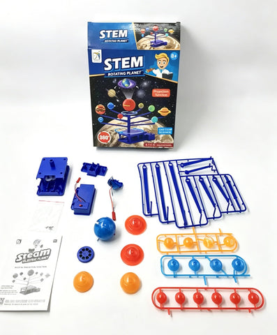 Electric Rotating Solar System Planet Model, STEM Educational Astronomy Learning Toy, Kids Early Education Space Cognitive Toy for Holiday Gifts