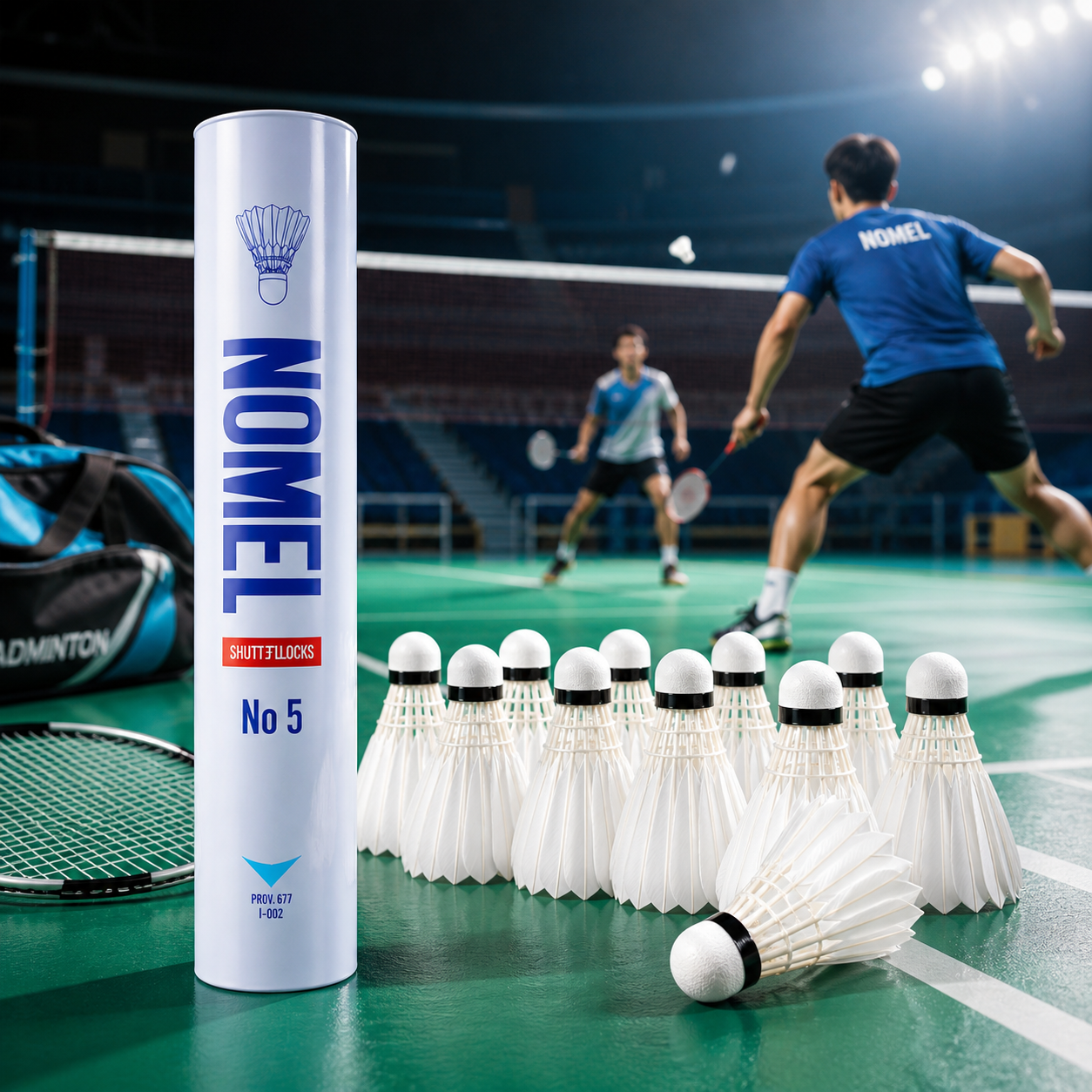 Nylon Feather Badminton Shuttlecocks 12 Pack, High Speed Training Grade, Stable Flight Durable for Indoor Outdoor Practice