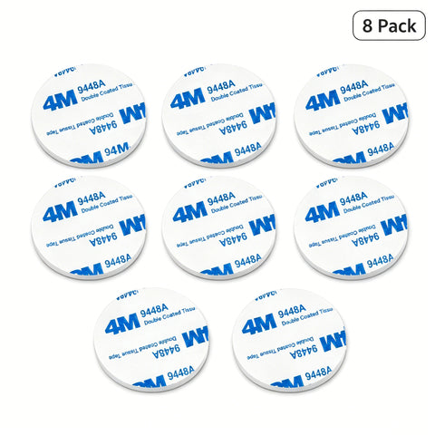 8 Pack 4cm Round Double Sided Adhesive Pads, 4mm Thick Heavy-Duty Foam Mounting Sticky Pads, Ultra Strong Waterproof Removable Tape for Home & Industrial Mounting Decor