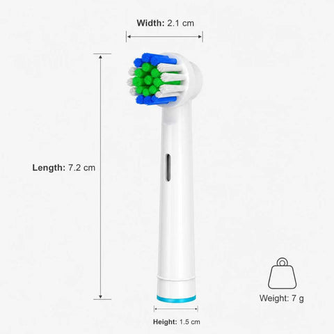 20 Pack Professional Replacement Toothbrush Heads, Medium Soft Dupont Bristles