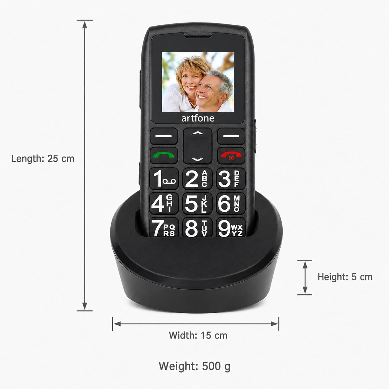 artfone 4G Volte Unlocked Cell Phones Australia, Basic Mobile Phone for Seniors with SOS Button, Talking Numbers, Loud Volume, FM Radio, Torch, 1400mAh Battery