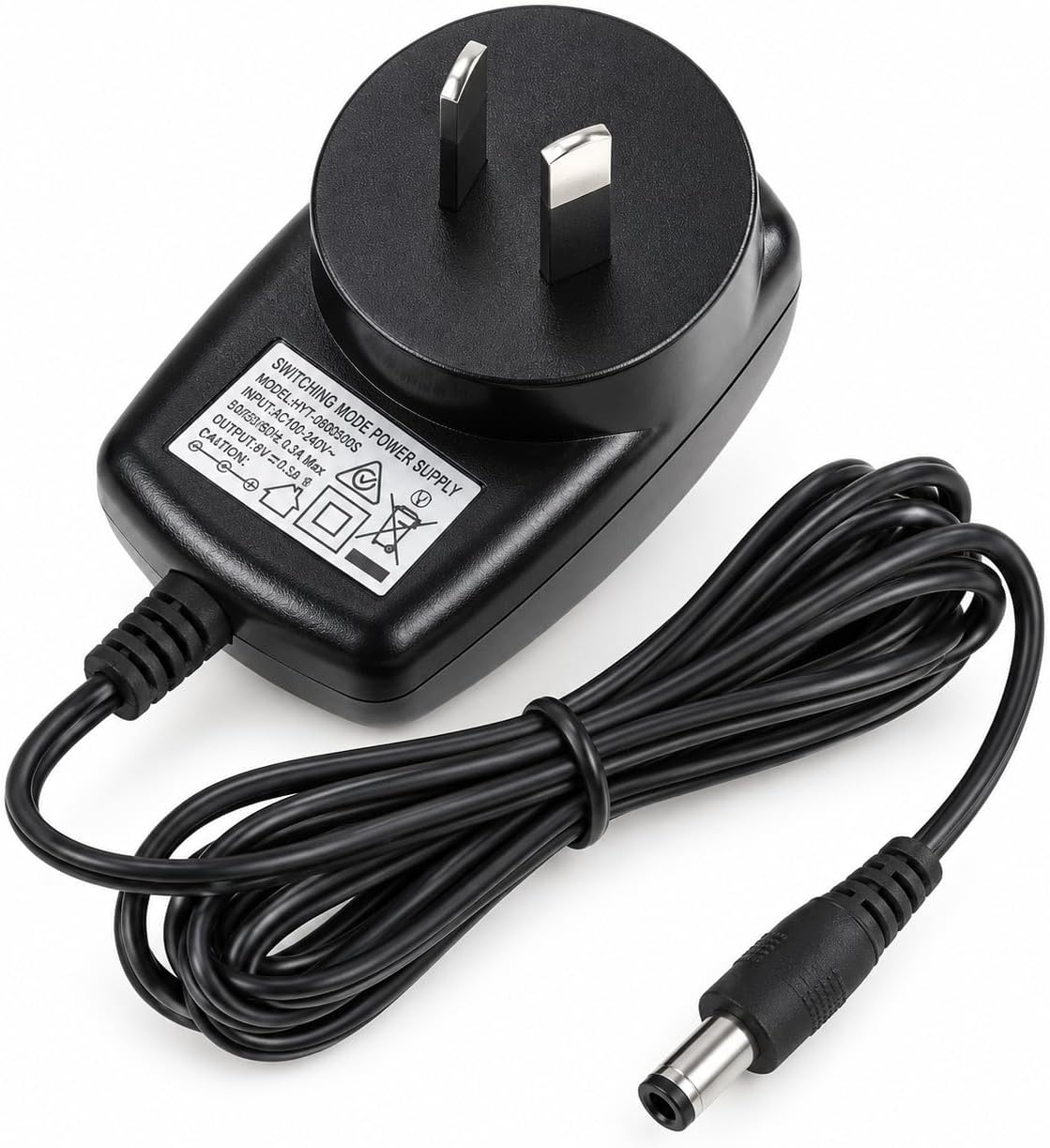 6V 500mA Power Supply Adapter, Universal AC to DC Adapter, DC Plug Adapters AC Charger 100-240V for Household Electronics like Led Strip Light,500mA Max