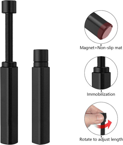 Graphics Card GPU Brace Support, GPU Sag Holder Bracket, Adjustable Anti-Sag GPU Support Bracket with Magnet & Non-Slip Sheet, Black (L,74-120mm)