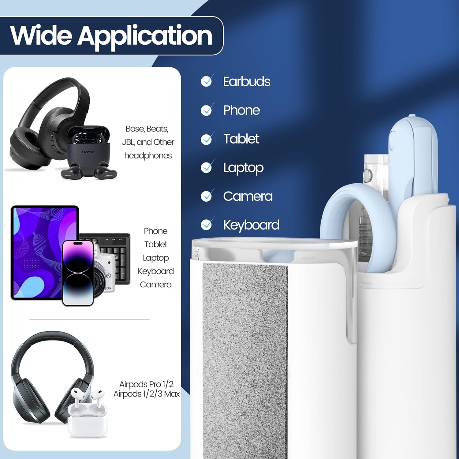 7‑in‑1 Electronic Cleaner Kit, Laptop Screen Keyboard Earbud Cleaning Tool