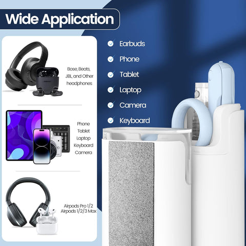 7‑in‑1 Electronic Cleaner Kit, Laptop Screen Keyboard Earbud Cleaning Tool