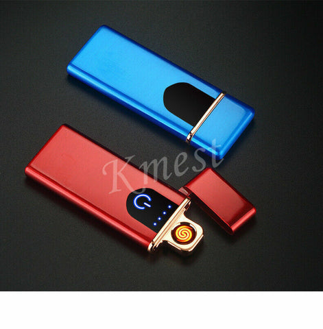 Portable USB Rechargeable Windproof Flameless Electronic Cigarette Lighter, Metal ARC Lighter