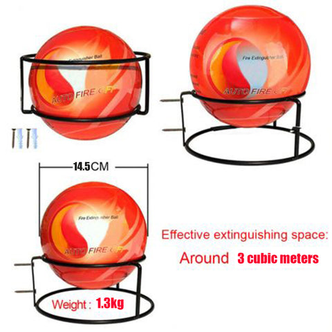 AFO Fire Extinguisher Ball ,Auto-Activation, 5s Rapid Fire Suppression for Home, Kitchen, Car, Office - UL & CE Certified Eco-Friendly Fire Safety Device