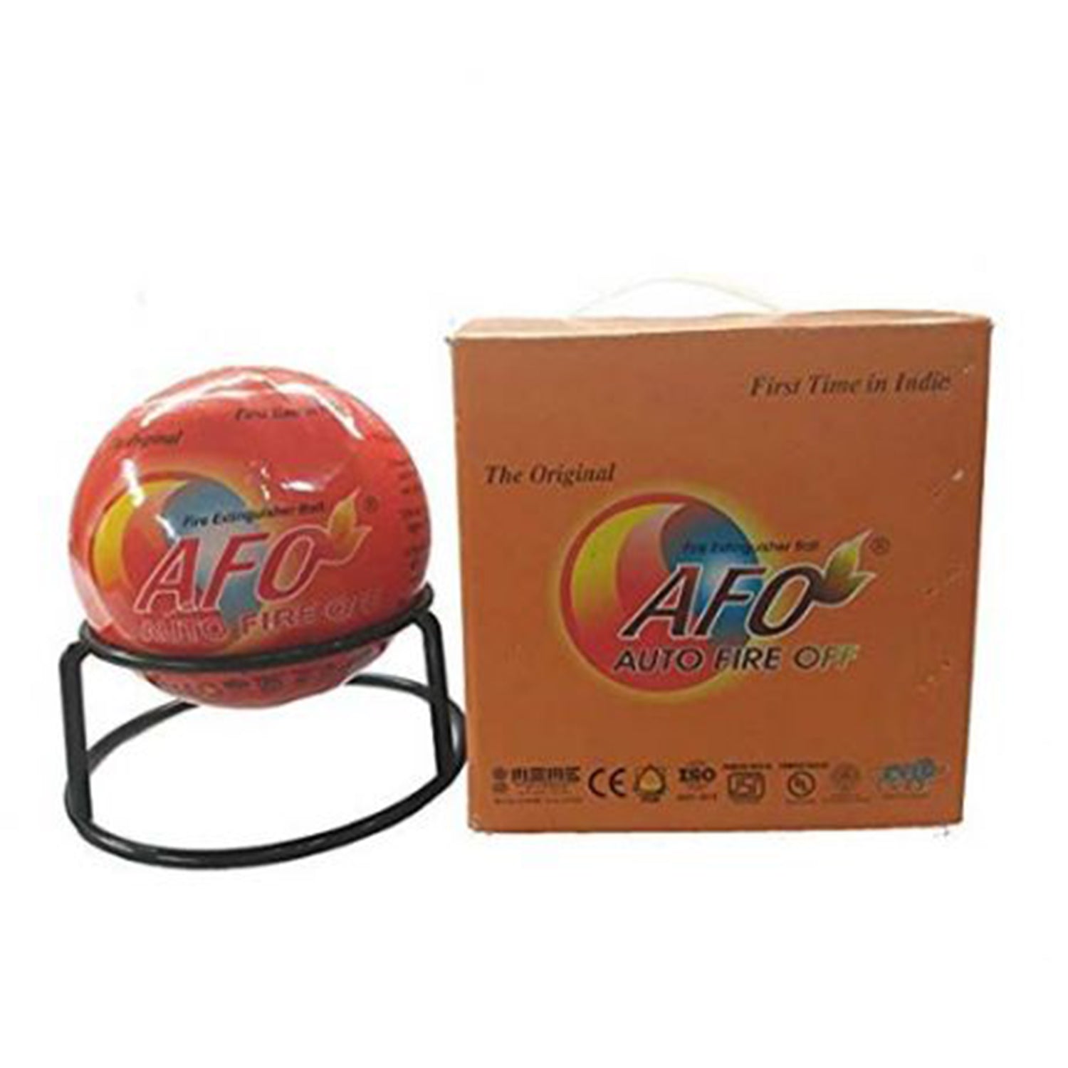 AFO Fire Extinguisher Ball ,Auto-Activation, 5s Rapid Fire Suppression for Home, Kitchen, Car, Office - UL & CE Certified Eco-Friendly Fire Safety Device