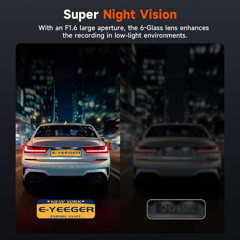 4K+1080P Dual Dash Cam Front and Rear, Built-in Wi-Fi GPS with APP Control, 3.18" IPS HD Screen, Smart Night Vision Parking Monitor with 24/7 Protection