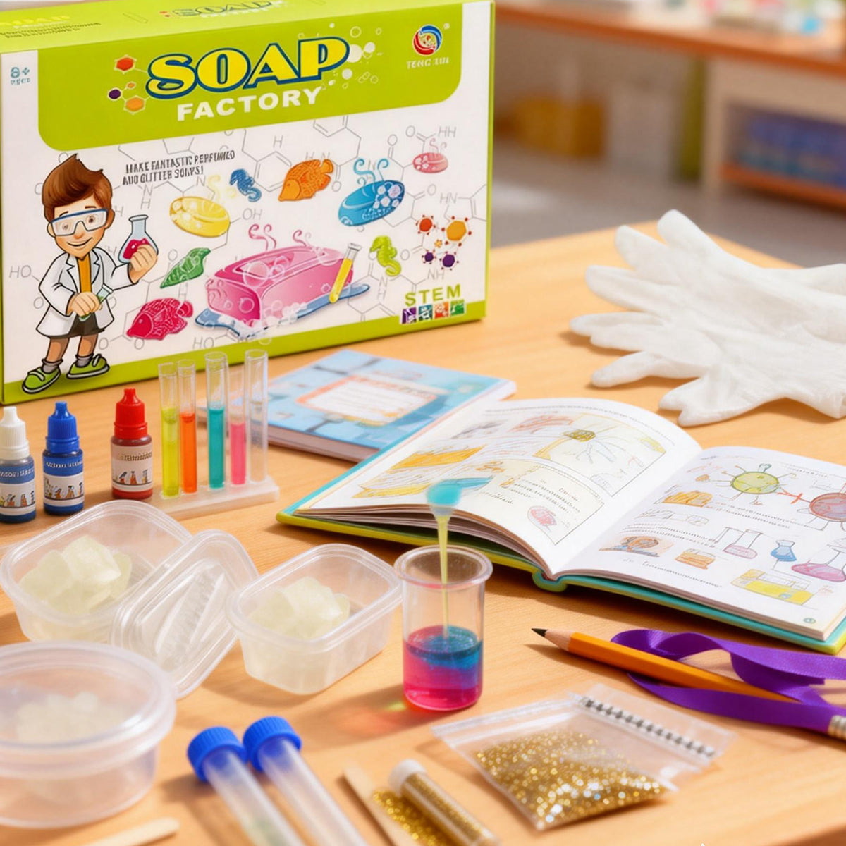 Kids' Science Experiment Kit: Safe DIY Tools, STEM Educational Toy for Creative Play & Learning, Ideal Gift for Boys & Girls