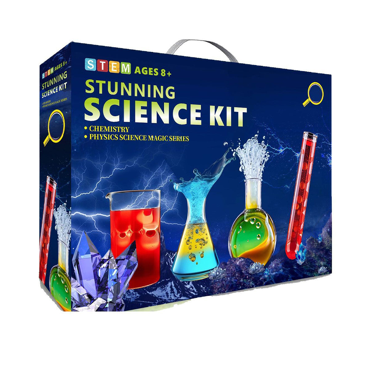Kids Volcano STEM Kit, DIY Chemistry Science Experiment Set, Safe Educational Learning Toy for Boys & Girls, Hands-On Eruption Play for Home School & Birthday Gifts