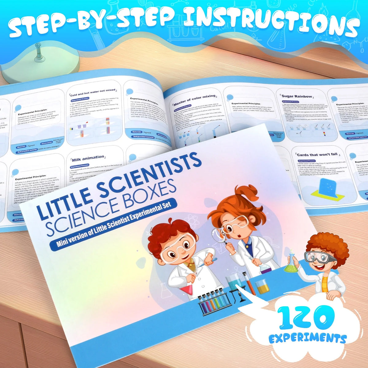 Kids Volcano STEM Kit, DIY Chemistry Science Experiment Set, Safe Educational Learning Toy for Boys & Girls, Hands-On Eruption Play for Home School & Birthday Gifts