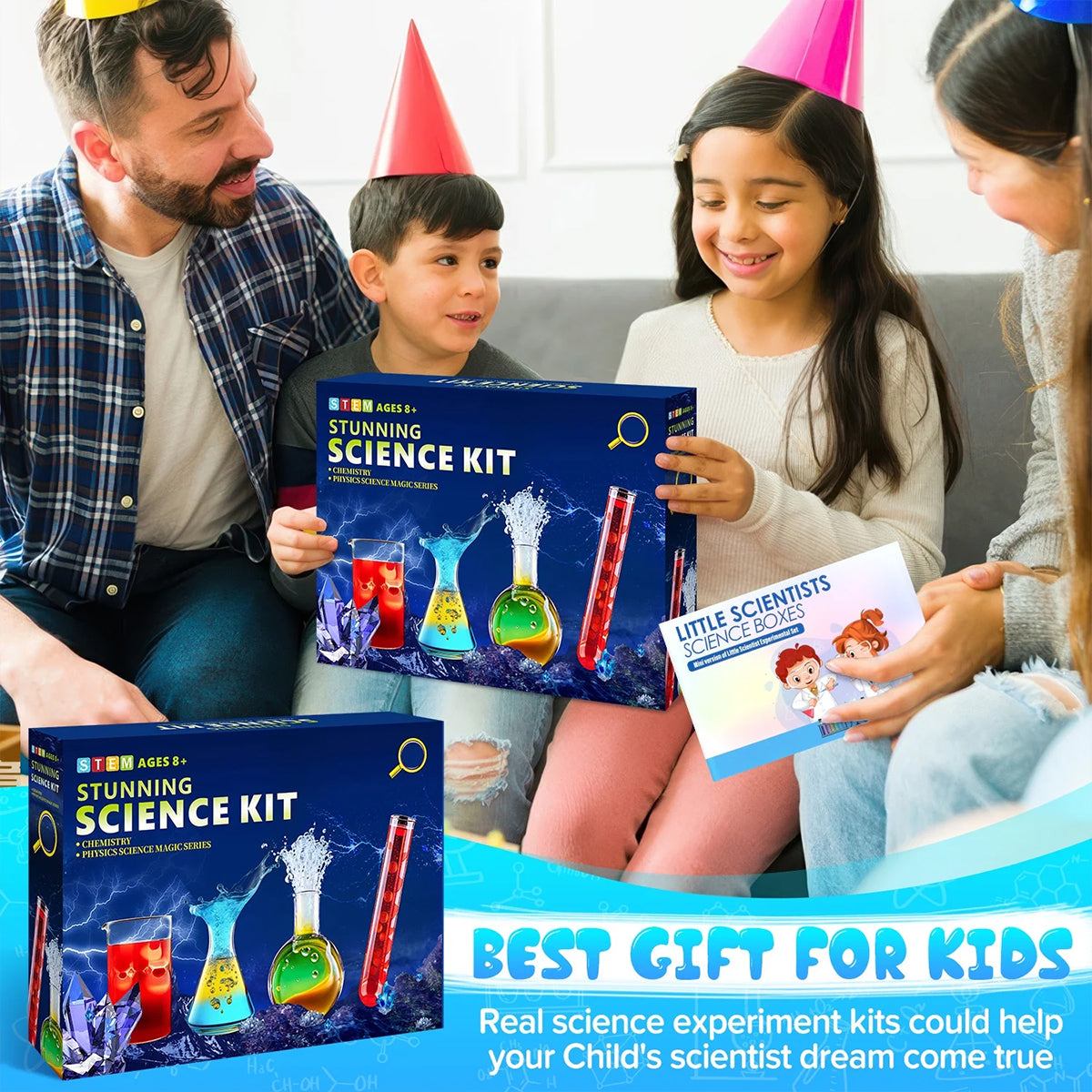 Kids Volcano STEM Kit, DIY Chemistry Science Experiment Set, Safe Educational Learning Toy for Boys & Girls, Hands-On Eruption Play for Home School & Birthday Gifts