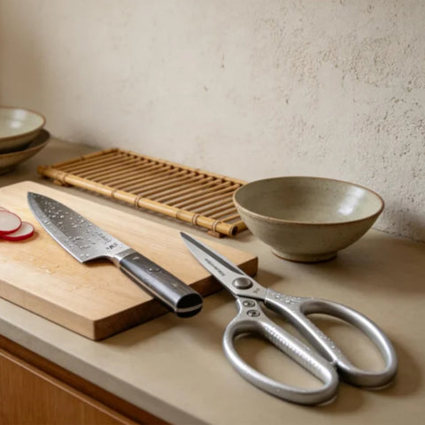SK5 Heavy Duty Kitchen Scissors, Stainless Steel Multi-Functional Shears for Poultry Fish Meat Vegetable Cutting