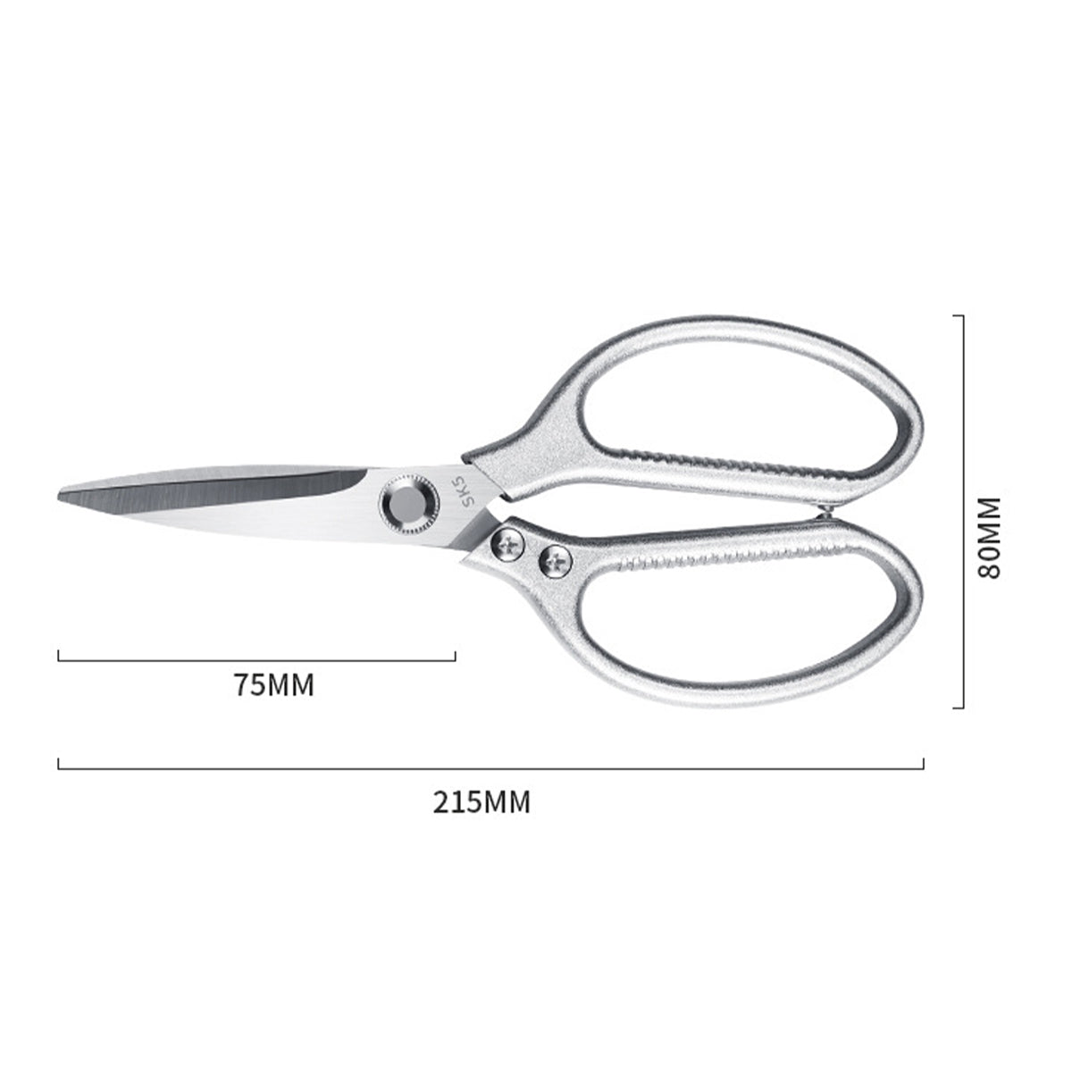 SK5 Heavy Duty Kitchen Scissors, Stainless Steel Multi-Functional Shears for Poultry Fish Meat Vegetable Cutting