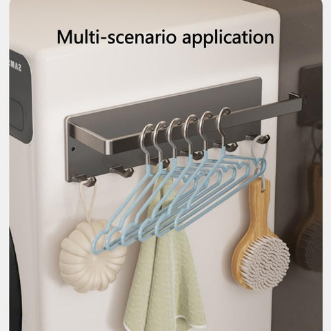 2-in-1 Towel Holder with Shelf & Spice Rack – Space-Saving Wall Mounted Kitchen Storage Organizer