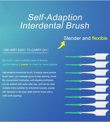 300PCS Soft Toothpick, Dental Toothpicks Brush Between Teeth, Disposable Dental Picks for Effective Oral Care and Teeth Cleaning at Home or Travel