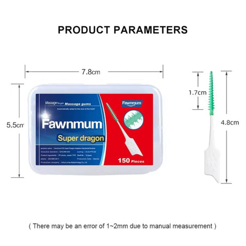 300PCS Soft Toothpick, Dental Toothpicks Brush Between Teeth, Disposable Dental Picks for Effective Oral Care and Teeth Cleaning at Home or Travel