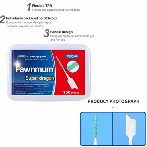 300PCS Soft Toothpick, Dental Toothpicks Brush Between Teeth, Disposable Dental Picks for Effective Oral Care and Teeth Cleaning at Home or Travel